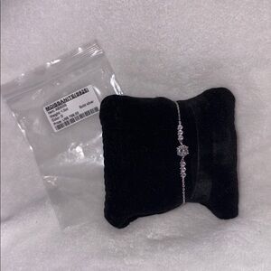 ONE CARAT MOISSANITE AND 925 STERLING SILVER BRACELET